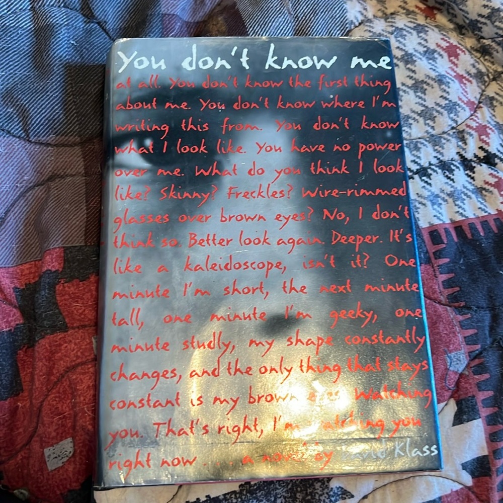 You Don’t Know Me
David Klass